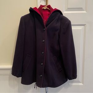 Authentic MacKintosh vestcoat navy and red wool vintage